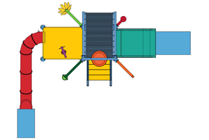 Water Play Structure Model 2702-107 plan view