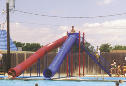 Double Flume Pool Slide Model 9012