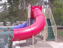 Double Flume Pool Slide Model 9305 Security Gate closed