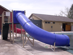 Double Flume Pool Slide Model 9305