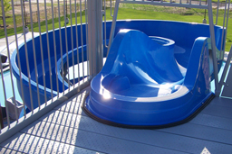 Double Fiberglass Flume Water Slide Model 1837 Double Fiberglass Water Slide Model 1837