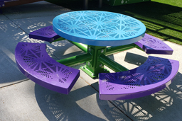 Site Amenities: Tables, Benches, Bike Racks, and Litter Receptacles