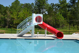 Single Polyethylene Flume Pool Slide Model 1676