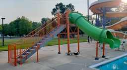 Closed Fiberglass Flume Drop Slide Pool Slide Model 5009-32