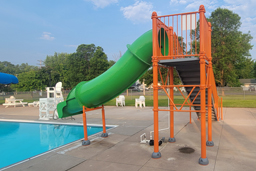 Closed Fiberglass Flume Drop Slide Pool Slide Model 5009-32