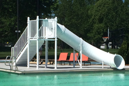 Single Polyethylene Flume Pool Slide Model 9206