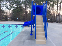 Single Polyethylene Flume Pool Slide Model 9206