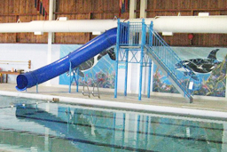 Single Polyethylene Flume Pool Slide Model 9208
