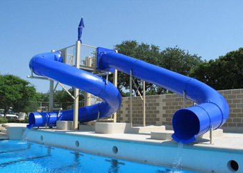 Double Polyethylene Flume Water Slide Model 9410