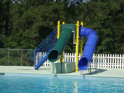 Double Flume Pool Slide Model 0083