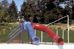 Double Flume Pool Slide Model 0085