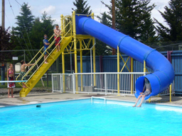 Single Polyethylene Flume Pool Slide Model 9210