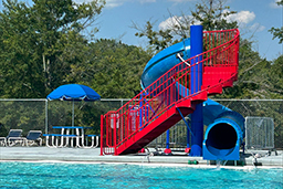 Closed Fiberglass Flume Water Slide Model 1663-32