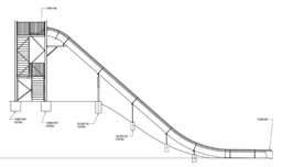 Fiberglass Speed Slide Model 1851 plan view
