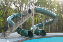 Double Polyethylene Flume Water Slide Model 9412