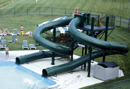Double Polyethylene Flume Water Slide Model 1648