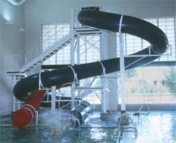 Double Polyethylene Flume Water Slide Model 1640
