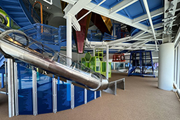 Stainless Steel Slide with Clear Top Model SS-A1038