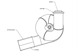Stainless Steel Indoor Slide Model SS-A1039 plan view