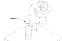 Stainless Steel Spiral Slide Model SS-A1040 plan view