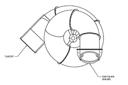 Stainless Steel Spiral Slide Model SS-A1040 plan view