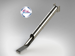 Stainless Steel Tunnel Playground Slide Model SS-P1011T - surface mount