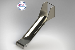 Stainless Steel Playground Slide Model SS-P1044 - surface mount