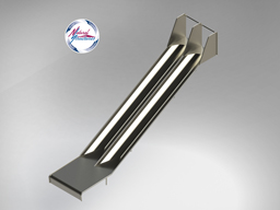 Double Stainless Steel Playground Slide SS-P209 - surface mount